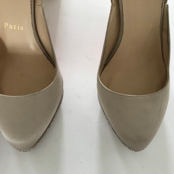 Christian Louboutin Swarovski Crystal Studded Heel - Picture 4 of 8